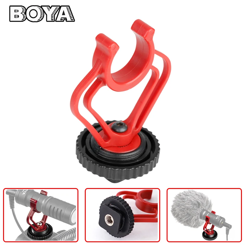 BOYA Анти шок Крепление для BY MM1 На Обуви Камеры Mic DSLR Смартфон Shotgun Микрофон Горячий