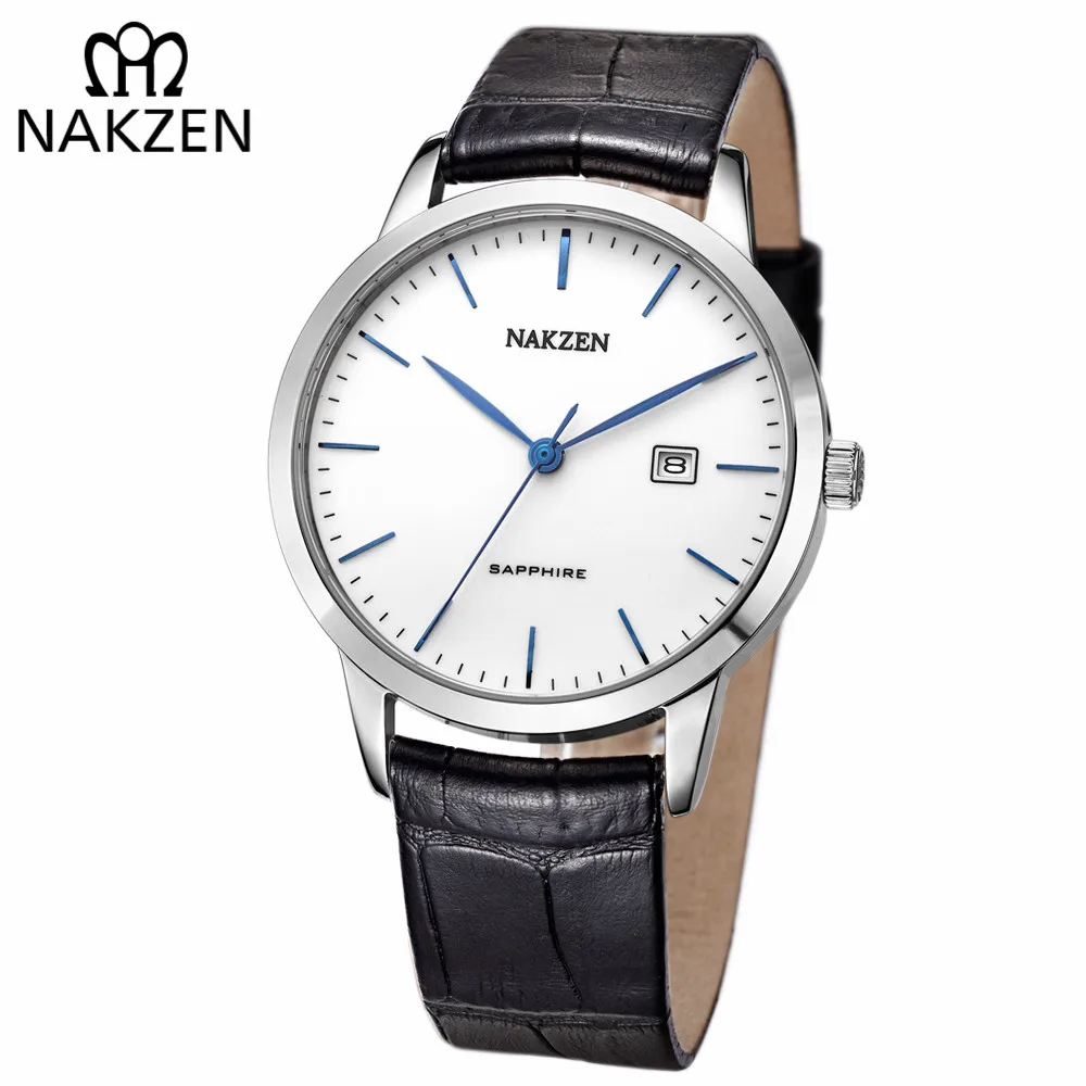 NAKZEN Top Brand Mens Quartz watch Waterproof Luminous Sapphire Crystal Mirror Classic Watches Male Electronic Wristwatch Clock