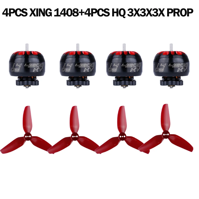 XING 1408 4300kv 2 4 s FPV RC гоночный бесщеточный двигатель совместимый HQ 3X3X3 Prop для iFlight Megabee