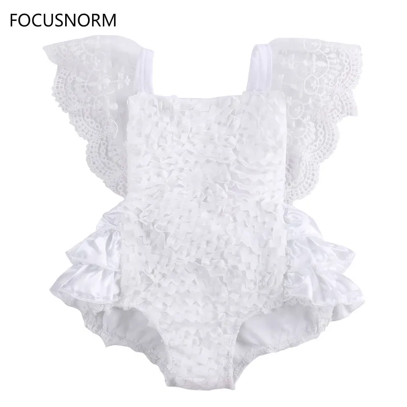 FOCUSNORM/2017 г. модное боди для малышей оптовая продажа детское Кружевное без рукавов