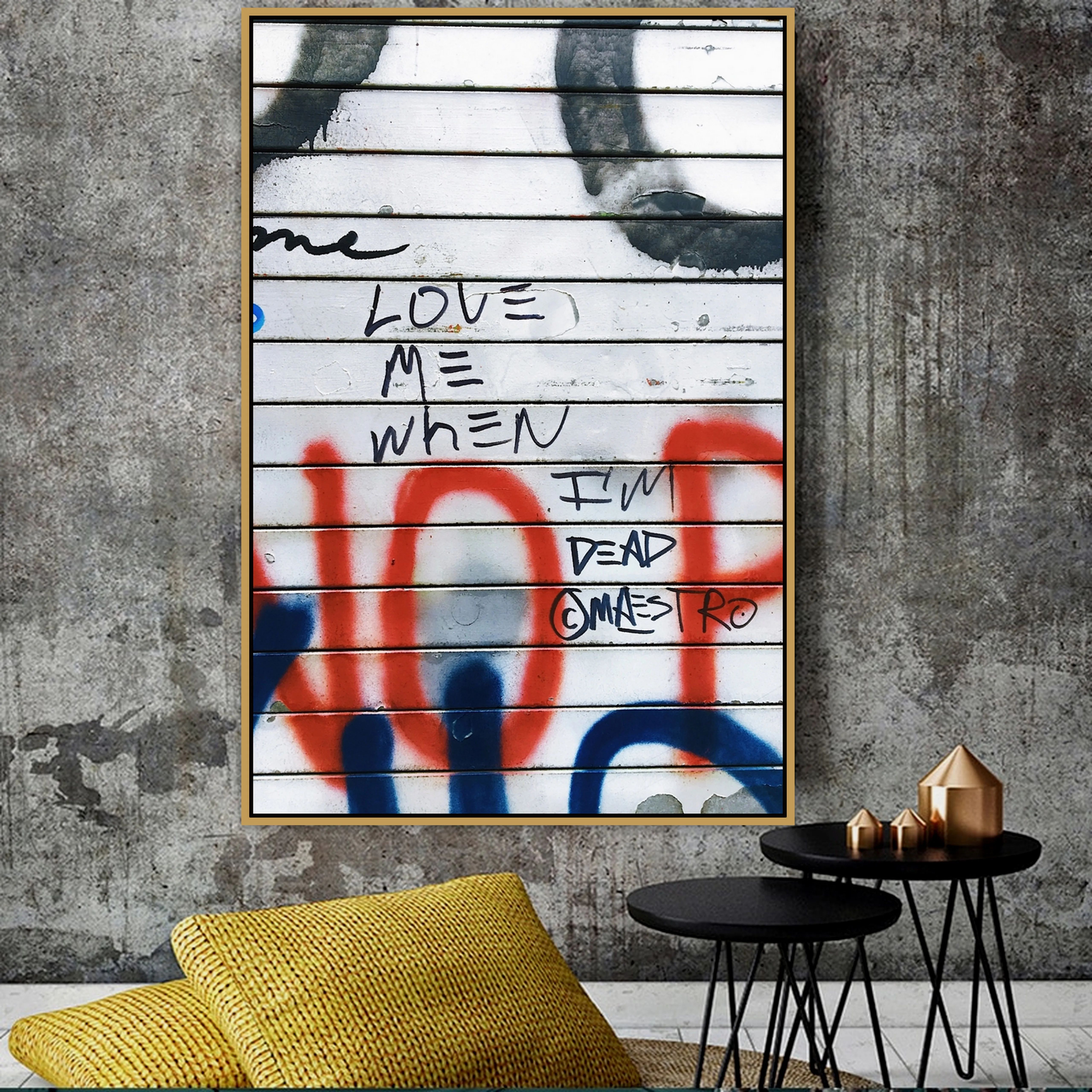 

Love Me Urban Street Art Graffiti Wall Art Poster Wall Photo Pictures Wall Art Living Room Wall Decor Painting Canvas Print