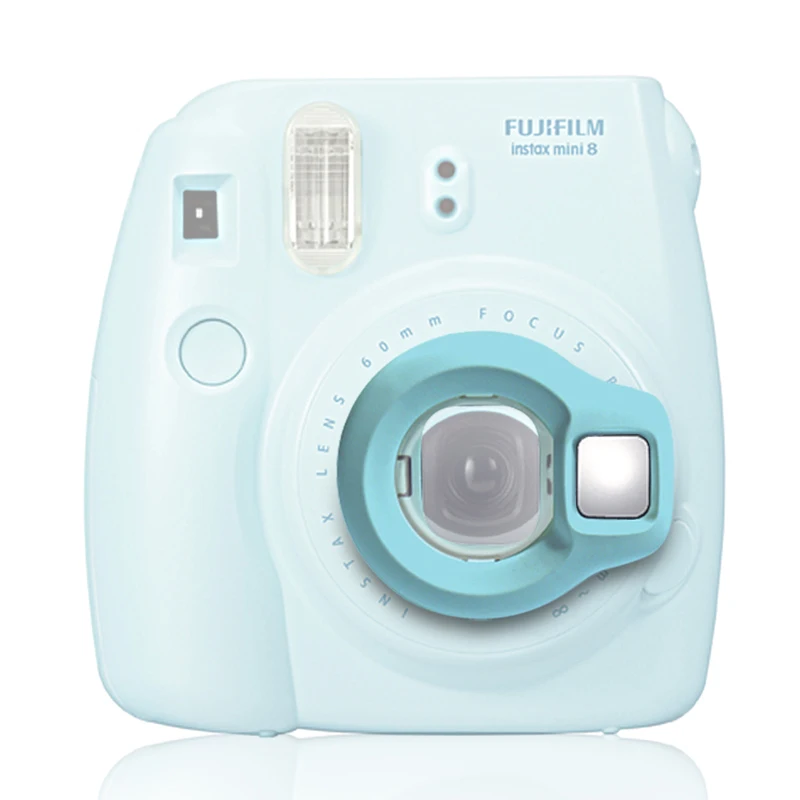 Fujifilm Instax Mini 8 мгновенная синяя камера + объектив для селфи мини белая простая 4