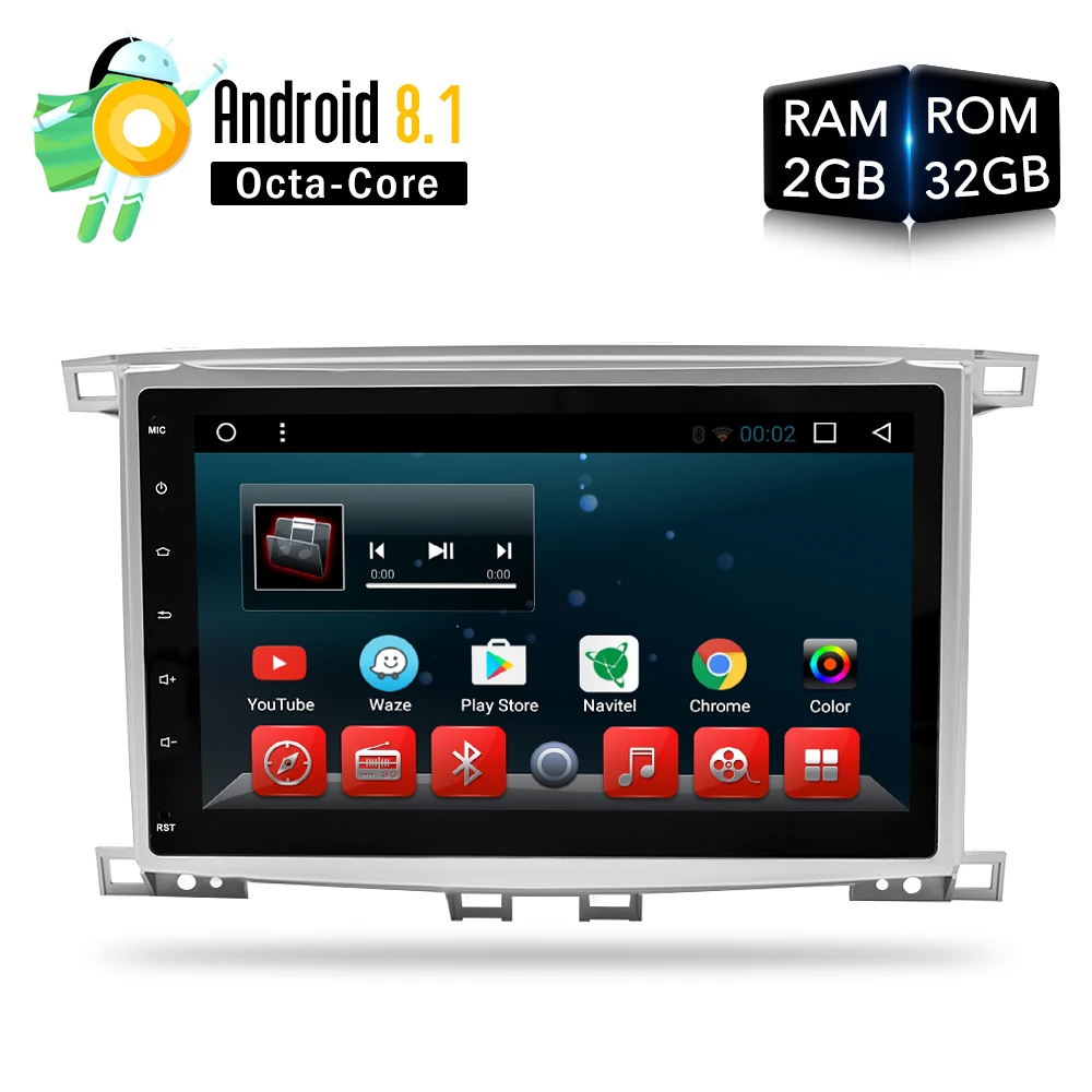 Android 8 1 Автомобильный DVD стерео Мультимедиа для Lexus LX470 Toyota Land Cruiser100/LC100 авто радио