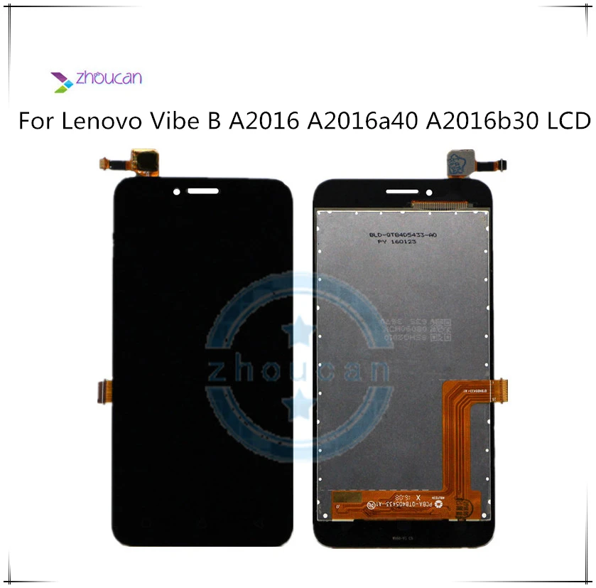 5 0 ''сенсорный экран дигитайзер стекло + ЖК дисплей в сборе для Lenovo Vibe B A2016 A2016a40