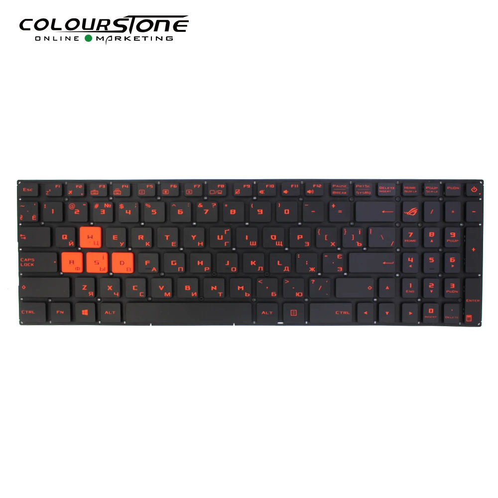 Клавиатура с русской подсветкой для ноутбука Asus GL502 GL502VM GL502VY|Клавиатуры замены| |