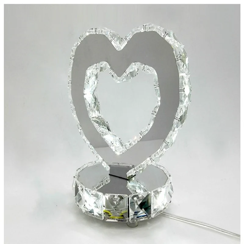 Современная светодиодная настольная лампа в форме сердца освещение для гостиной