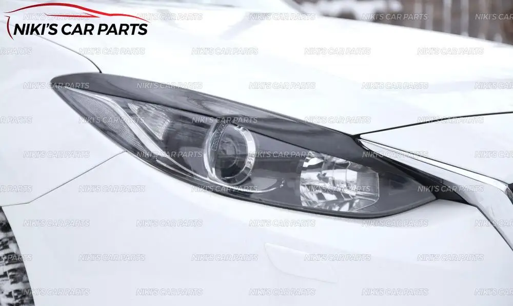 Накладка на передние фары для Mazda 3 / Axela 2013 2015 накладка ресницы из АБС пластика