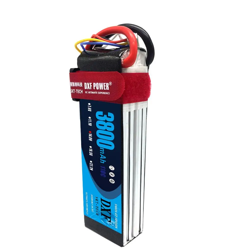 

DXF Lipo Battery 4S 14.8V 3800MAH 110C MAX220C T/XT60 LiPo RC Battery For Rc Helicopter Car Boat drone truck quadcopter
