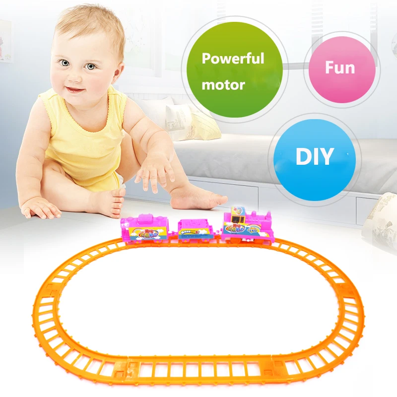 Ночник DIY Новые железнодорожные игрушки люминесцентного поезда трек