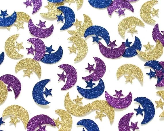 

Glitter Eid Mubarak Confetti Eid Confetti Eid Decoration Favours Gift Wedding Islamic Ramadan Moon and Stars