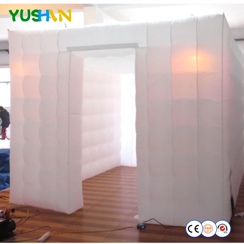 Admit 16 people In inflatable Photo booth Party backdrop portable large Inflatable Tent with LED Lights For Decoration | Дом и сад