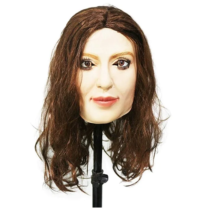 Маска Из Латекса на Хеллоуин настоящая Скарлет женская маска для лица Crossdressing