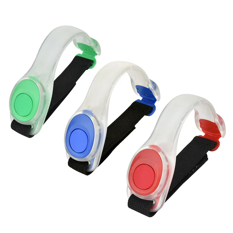 Multi Color 3 pcs 1 пара Спорт на открытом воздухе рука грелка велосипедный Пояс Светодиодный нарукавник светодиодный светоотражающий пояс; Безопасность ремень оснастка обертывание нарукавная повязка - Цвет: Multi Color 3 pcs