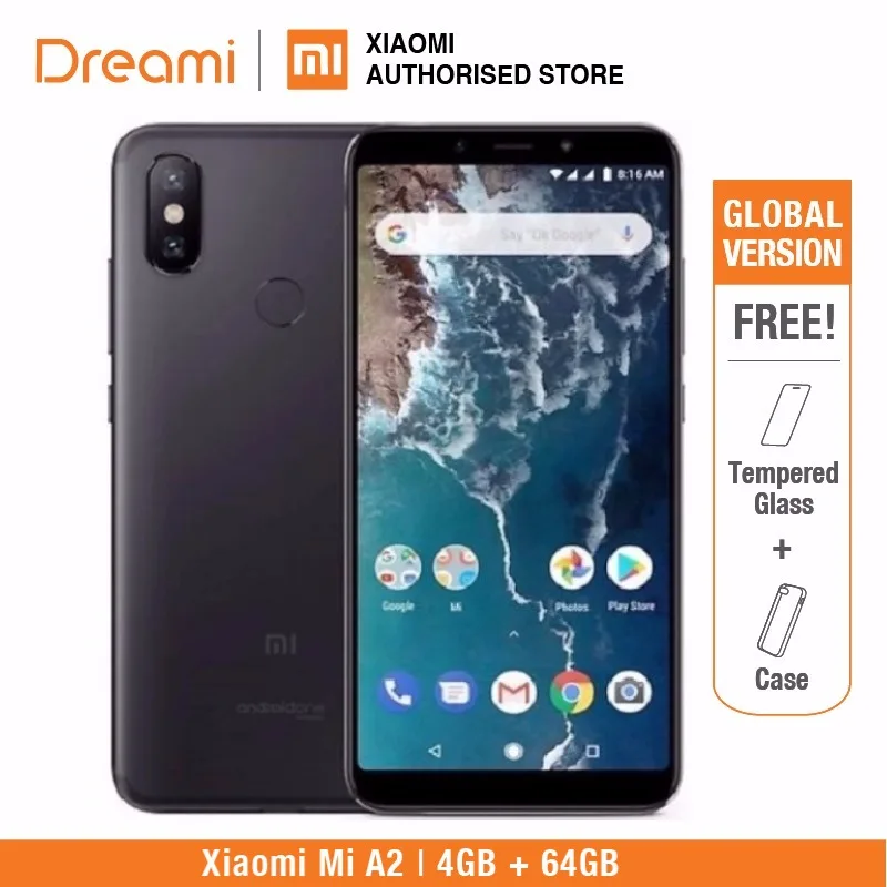 Глобальная версия Xiaomi Mi A2 64GB ROM 4GB RAM ( Новый комплект и Запечатанная коробка) |