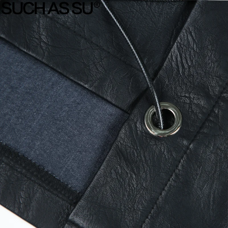 New Fashion PU Leather Asymmetrical Skirt Women 2018 Fall Winter Black Red Blue Lace-Up Mini Slim Irregular Female | Женская одежда