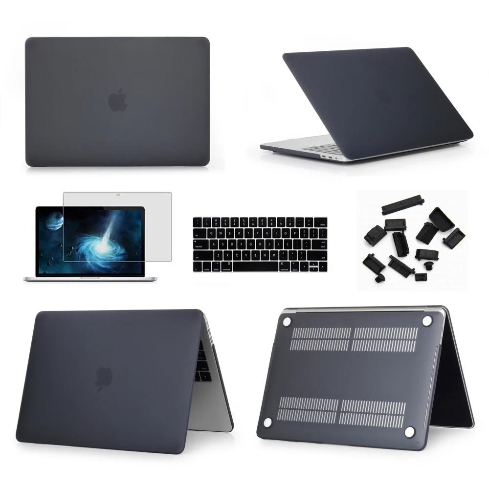 Матовый Жесткий чехол для MacBook 12 A1534 + клавиатуры экранная пленка пылезащитные