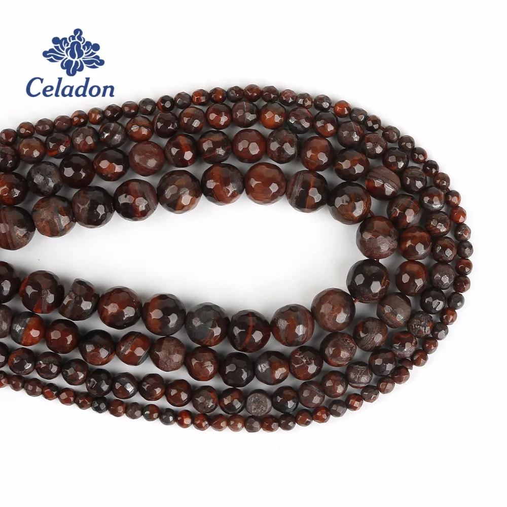 Factory Price Wholesale Red Tiger Eye Round Beads For Jewelry Making Bracelet Necklace 15&quot Pick Size 4mm 6mm 8mm 10mm | Украшения и