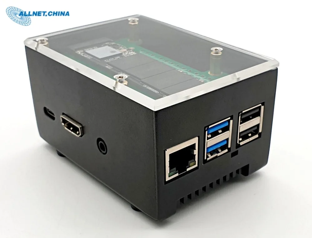 EcoPI стартер алюминиевый корпус для RK3399 макетная плата ROCK PI 4