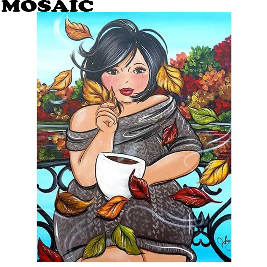 

Full Square Drill 5D DIY Diamond Painting "Sexy/fat/lady" 3D pictures Embroidery Cross Stitch Mosaic Rhinestone Decor,gift