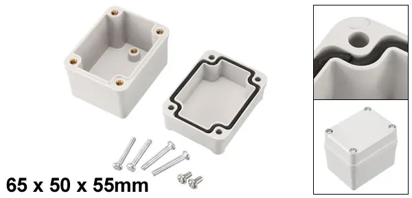 Uxcell внутренний/уличный серый 1 шт. IP65 160x45x55/100x68x50/83x81x56/83x58x33/65x50x55/63x58x45 мм ABS корпус распределительная коробка