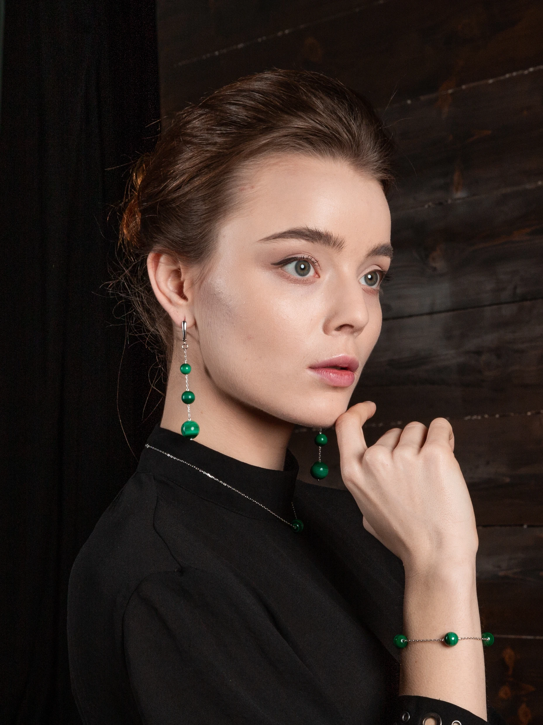 Bracelet with malachite | Украшения и аксессуары