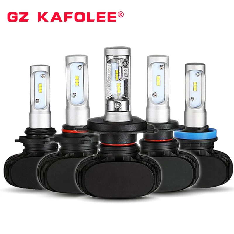 GZ KAFOLEE S1 H4 H7 h1 led h11 H8 H9 H13 9005 HB3 9006 HB4 9012 800 CSP 60 Вт лм светодиодные передние фары