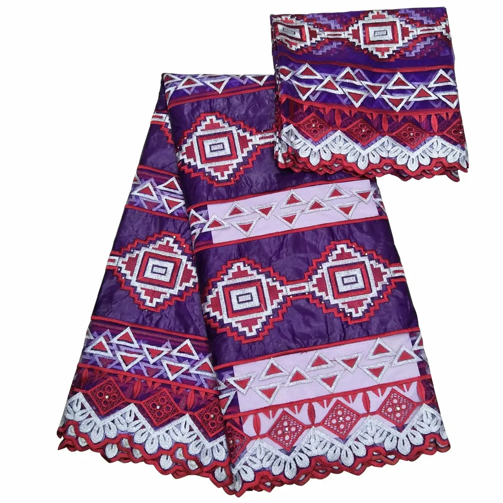 Африканский Базен riche getzner 2018 Riche ткань распродажа Getzner с блузкой вышитая парча