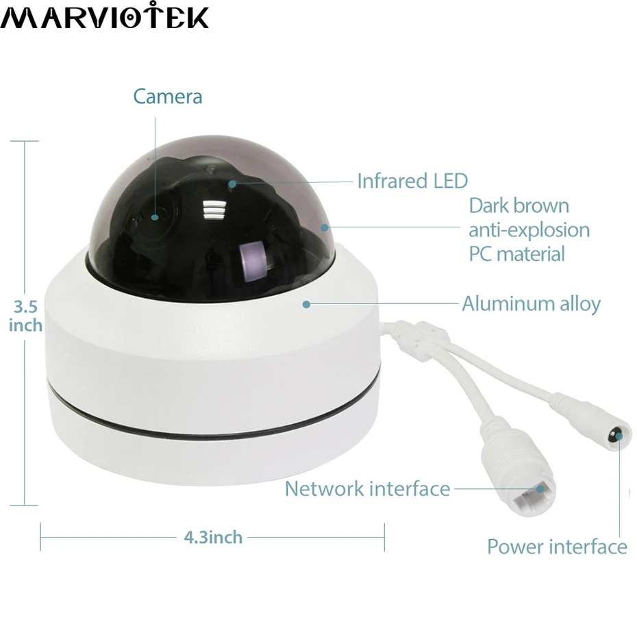 4MP 5MP POE IP камера мини ptz наружная купольная оптический зум Моторизованный