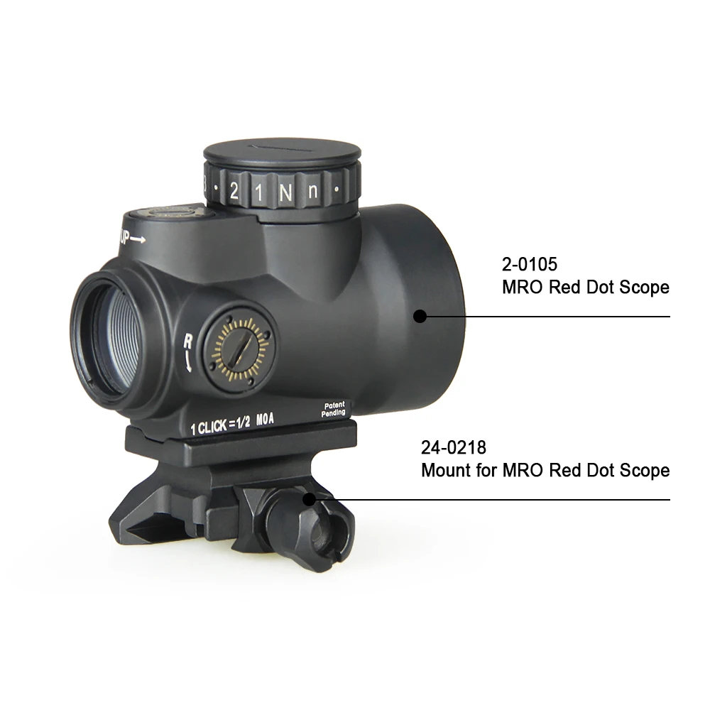 Аксессуары для охоты PPT прицел с красной точкой высоким креплением MRO2 Red Dot Sight