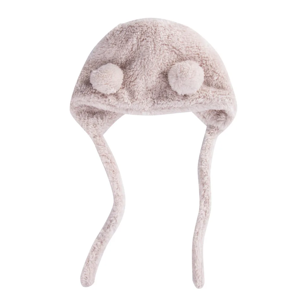 Baby Girls Boys Winter Warm Hat Hot Sale Toddler Beanie Hats Lovely Bear Ear Plush Bebes Cap Fashion Caps 6-36M | Детская одежда и