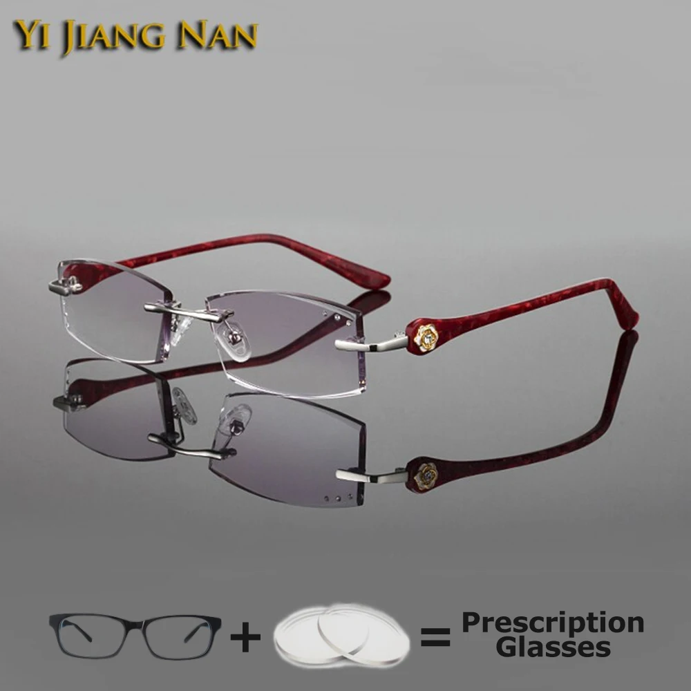 Женские очки с алмазной резкой Стразы Lunette De Vue Femme по рецепту очки| |