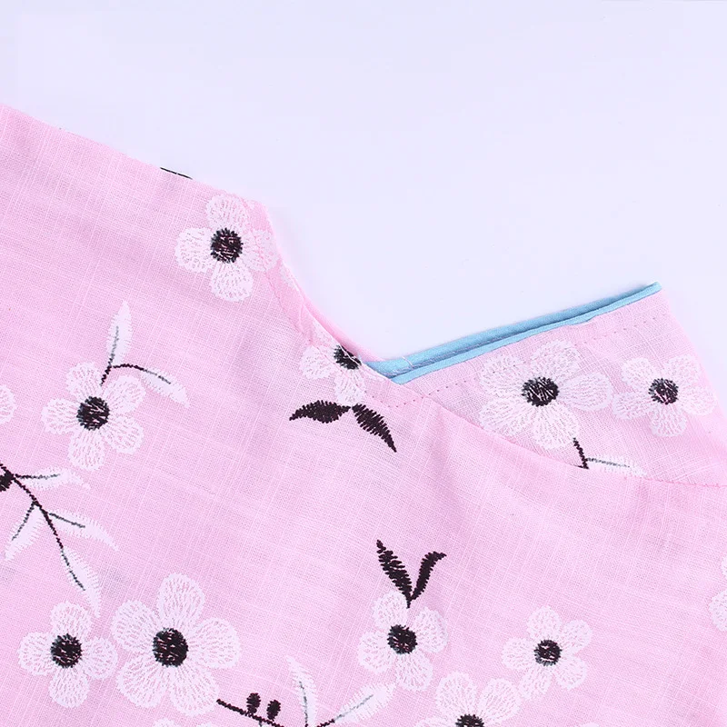 Traditional Chinese Qipao Dress for Photoshoot Summer Cotton Cheongsam Pattern Baby Girls Children Prom Look Floral Dresses | Детская