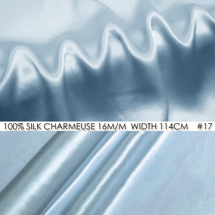CNUM SS11416-2 100% шелковый атлас/чистый цвет 46-90/шелковая ткань/W:1.25yd T:16 момме 90