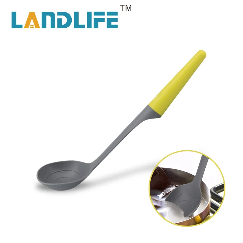 Landlife Large Ladles Soup Spoon Long Handle Natural Spoons Healthy Eco-Friendly Tableware Kitchen Accessories | Дом и сад