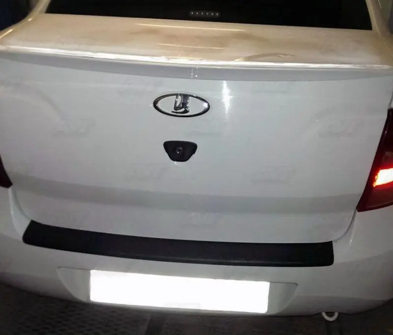 Накладка на задний бампер для Lada Granta Sedan 2012 2018 защита из пластика АБС аксессуары