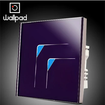 

Light 2 Gangs 1 way Crystal Glass Touch Switches,Wallpad AC 110~250V Wall Light Touch Screen Switch LED Black