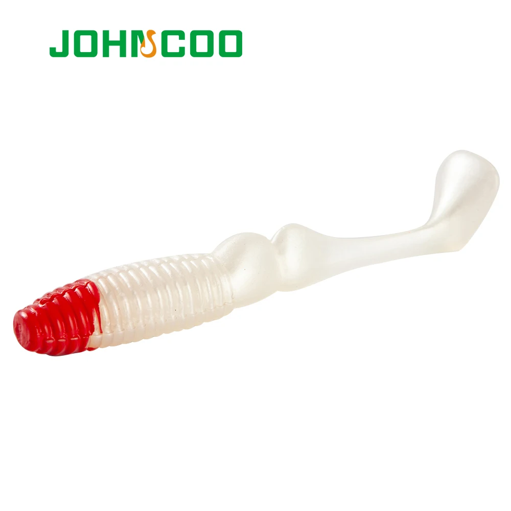 JOHNCOO 4 шт. 95 мм 8 5g мягкие Biat аммонита Шад рыбалка приманка воблер карп для форели
