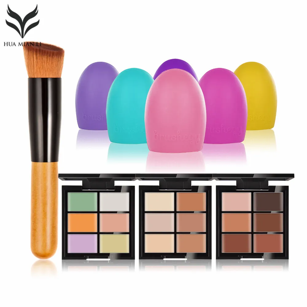 Натуральный Профессиональный консилер палитра макияж Тональная основа для лица