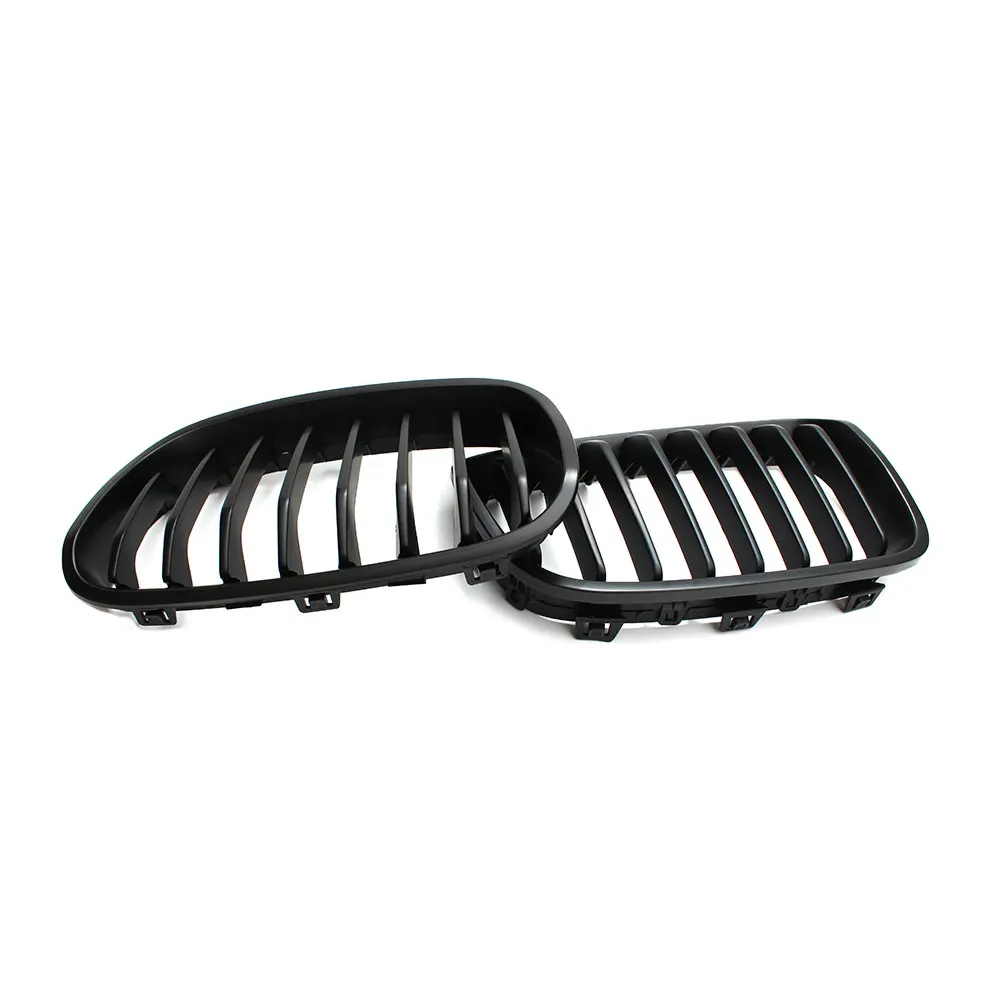 Для BMW F20 F21 1 серии 2012 2013 2014 пара матовый черный ABS передняя ноздри гриль одна