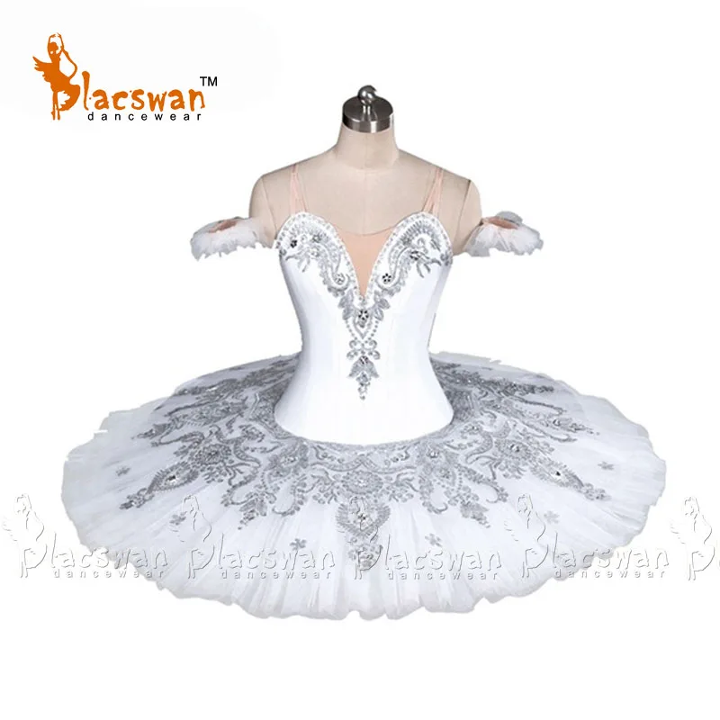 La Bayadere/белая профессиональная балетная пачка, костюм Снежной королевы, балетная пачка, 12 слоев, жесткая Тюлевая пачка, BT886 - Цвет: Белый