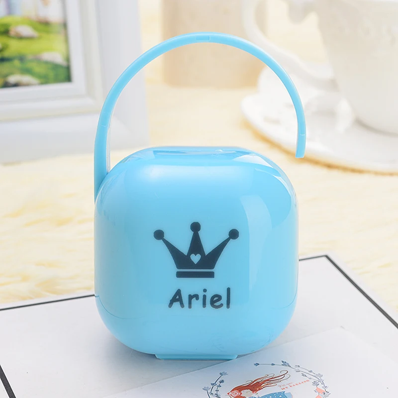 MIYOCAR-caja de almacenamiento para chupete, contenedor a prueba de polvo con cualquier nombre, cualquier texto, cualquier foto, puede imprimir, regalo &uacute;nico-0