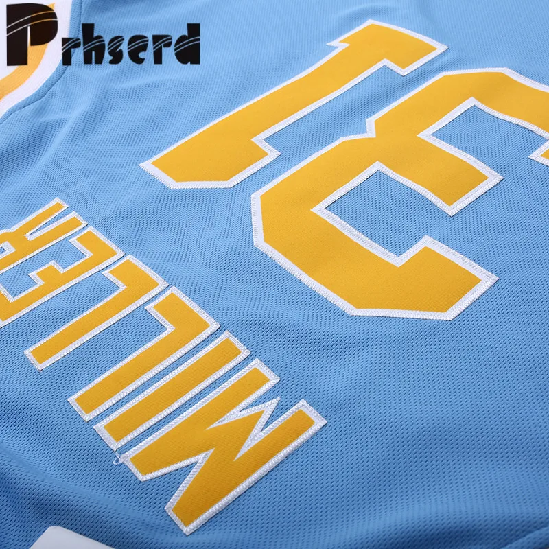 Мужские № 31 Реджи Миллер колледж вышитые возврат баскетбольное|basketball jersey|throwback