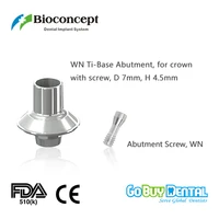 bioconcept digital ti base for straumann tissue level wn with screw for crown d7 0mm h4 5mm810030