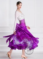 ballroom dress woman purple white ballroom dresses dance customize ballroom dress competition lycra b 18140