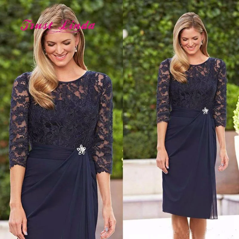 Vestidos Para Madre De La Novia платья матери невесты совок шеи до колена, для мамы невесты свадебные платья