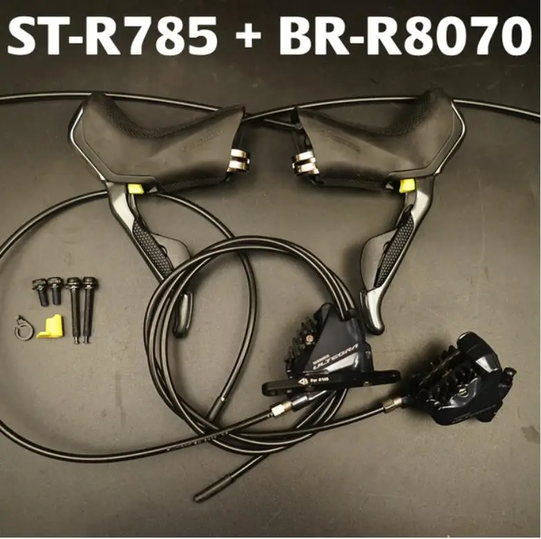 SHIMANO Di2 ST-R785+ BR-R785/BR-R8070 гидравлический Postmount/плоское крепление диск-тормоз-набор FW/RW-2x11-speed USE