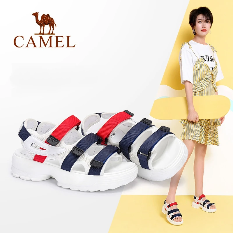 CAMEL/Женские повседневные сандалии на плоской подошве Новинка 2018 года сезон лето