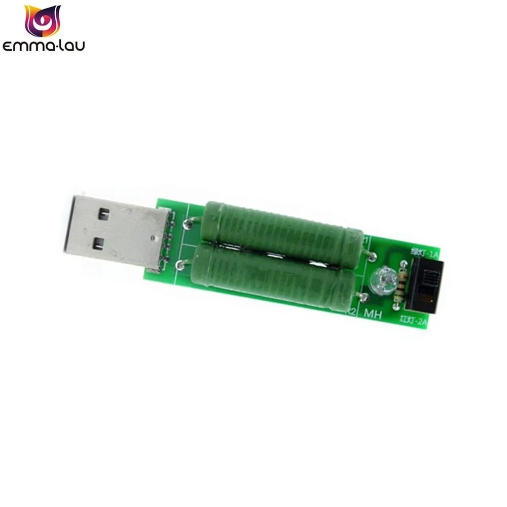 2 шт./лот USB резистор Электронная нагрузка постоянного тока с переключателем а/1 А