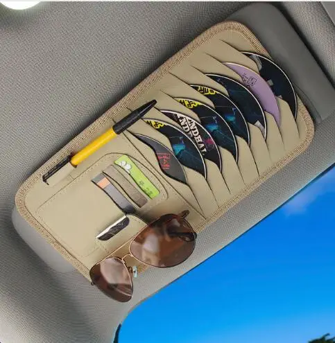 Автомобильный козырек CD Органайзер Хранение держатель для Renault Clio 4 3 2 1 sport Mazda 6 Ford