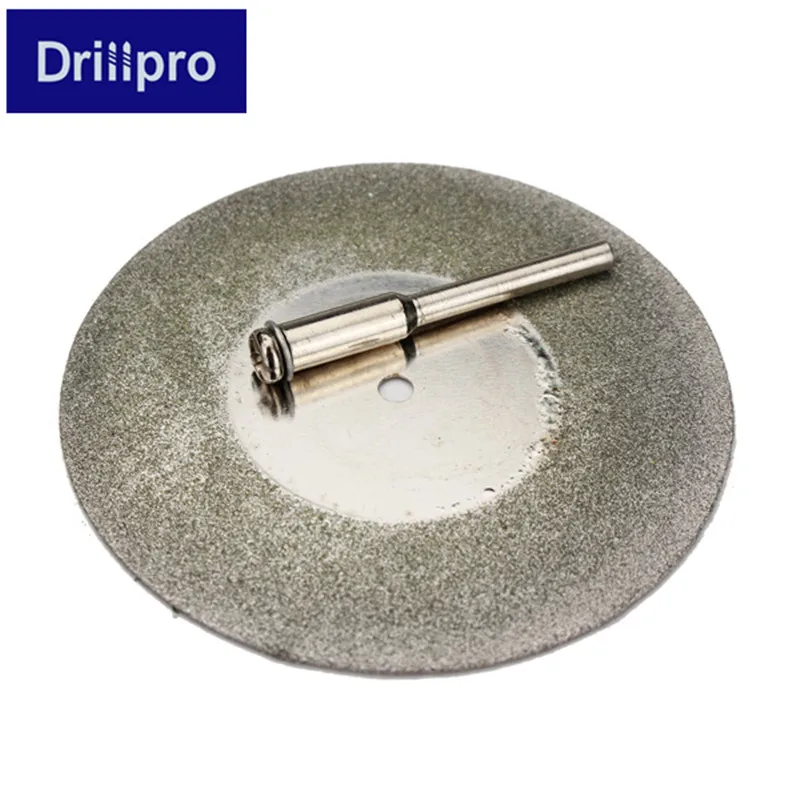 

25% Drillpro 1PC 60mm Diamond Grinding Wheel Metal Cutting Disc For Dremel Rotary Tool Saw Blade Cutter Tool With 1 Arbor Shaft